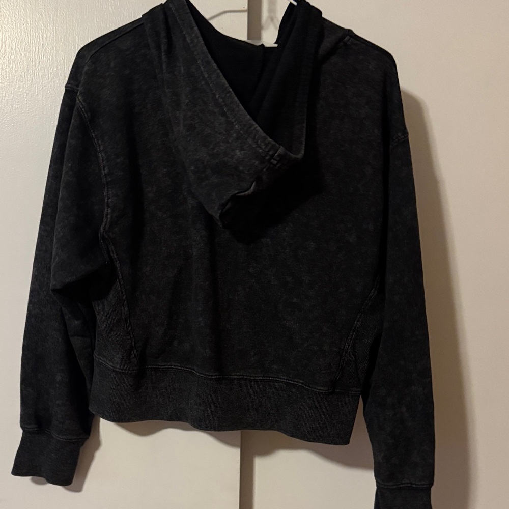 Hippie Rose cropped black Zip-Up Jacket - Picture 4 of 4